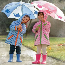High quality fire resistant PVC child rainwear
